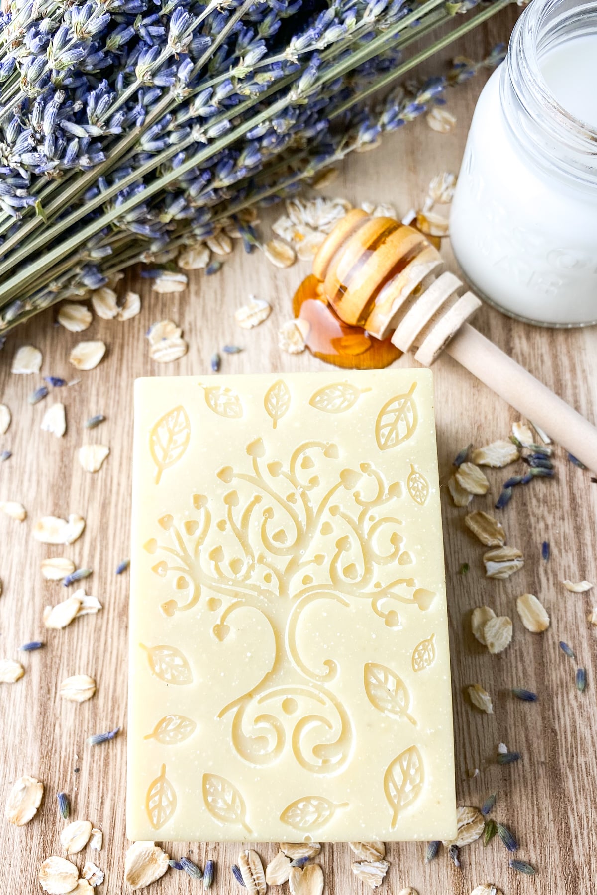 bar of goat milk soap